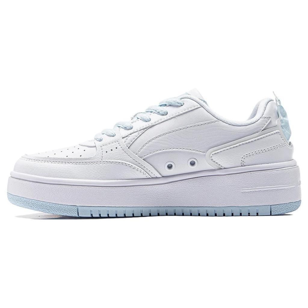Disney X Li Ning Marie Cat Fashion Versatile Sneakers Women Sneakers White Pink Blue AGCT382-7