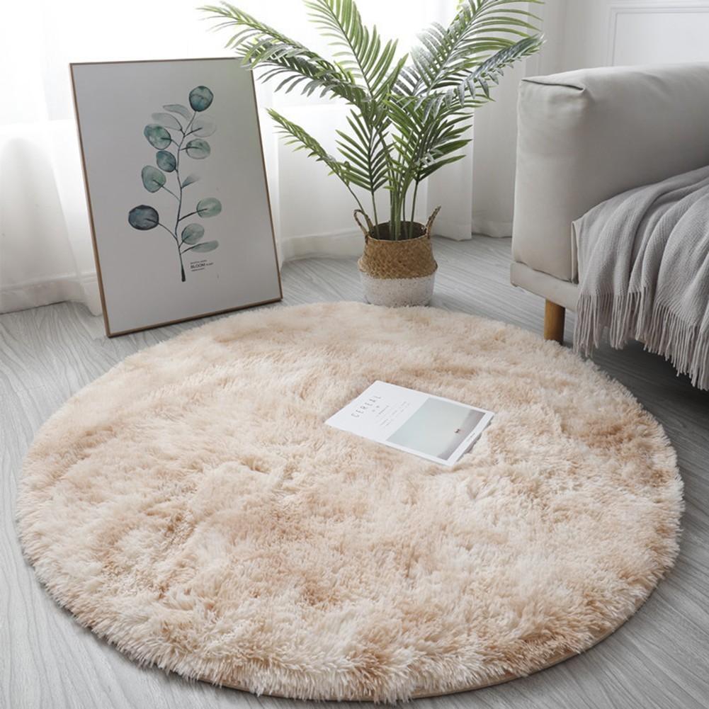 

Circle Round Shaggy Rug Living Room Bedroom Carpet Floor Mat Anti-Skid 40CM верблюд