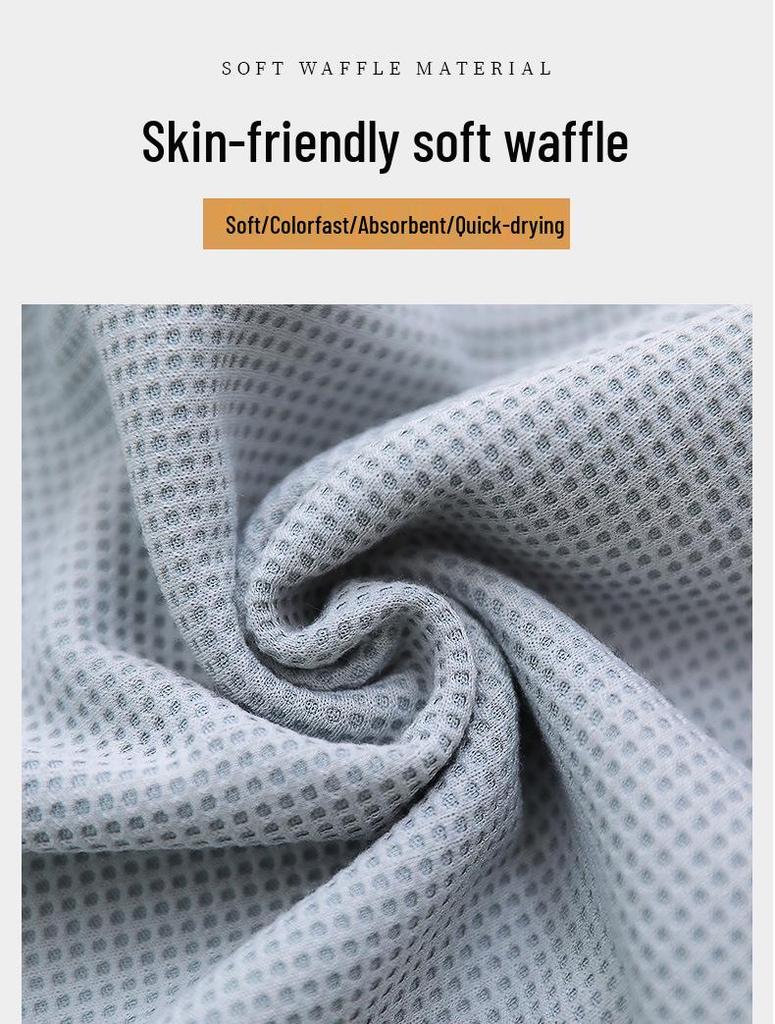 Accappatoi Waffle per Coppia Primavera/Estate: Pigiama Yukata Taglie Forti da Uomo e da Donna, Ampio, Assorbente, Traspirante per Tutte le Stagioni.