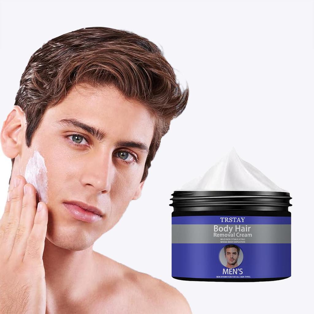 Men's Hair Removal Cream Shrinks Pores, Replenishes Moisture, Relieves Dryness, Protects Skin Damage, and Balances Water and Oil
