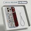 Vintage Mandala Floral Hand Strap Case For iPhone 17 Pro Max iPhone 16 15 14 13 Pro Max Magnetic For Magsafe Hybrid TPU+PC Matte Cover