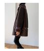 2025 Women's Real Wool Shearling Coat - One-Piece Lambswool Fur Outerwear, Off-Season Style
