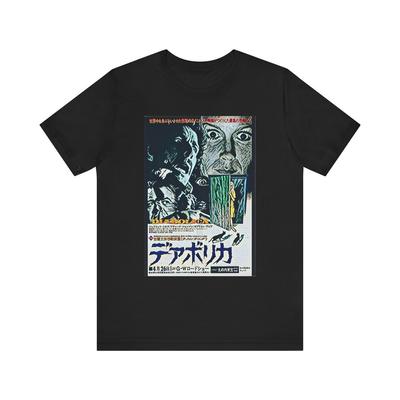 Diabolica Grafikdruck Film Chirashi Kunst Unisex Jersey Kurzarm T-Shirt