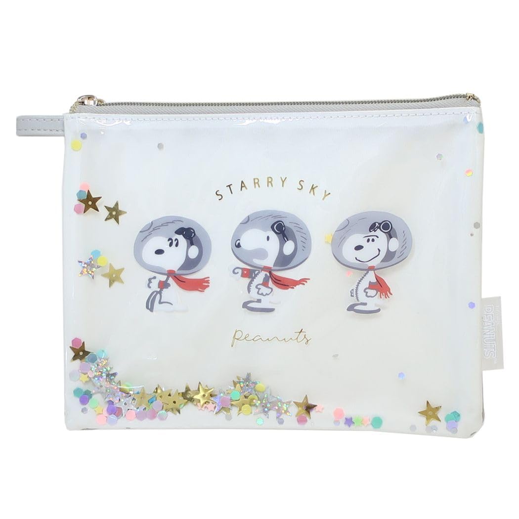 

Marimo Craft SNOOPY Astro Sequin Flat Pouch серый Ш21×В16,5×Г1см SPCQ-290
