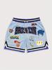 2026 Estate Caldo Americano Trendy Marca Sportivo Casual Stampa Digitale 3D Pantaloncini da Basket Unisex Stile Ampio