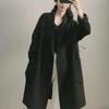 2025 Women's Mid-Length Double-Sided Wool Coat - Simple Fashion, Loose Fit, Korean Style
