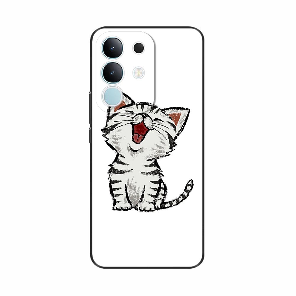 For Vivo Y29 4G Case Cover 2025 Lovely Flowers Soft Silicone Capa Phone Cases For Vivo Y29 4G Case Cartoon Shockproof Bags Coque