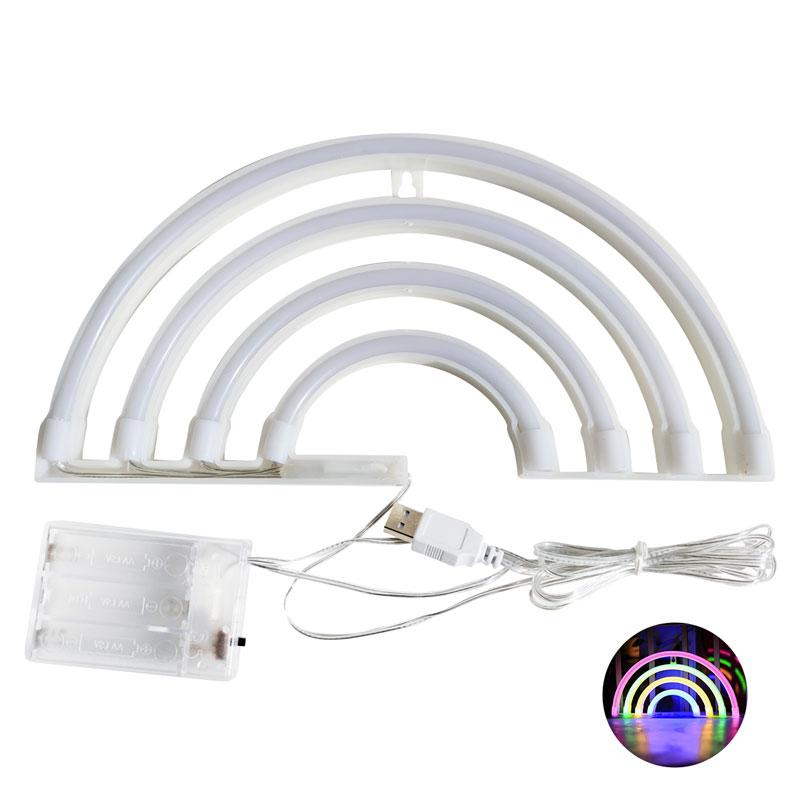 

Радужные неоновые вывески с основанием, светодиодная подсветка, атмосферное освещение для стены, ночник для Рождества, дня рождения, вечеринки, украшения дома