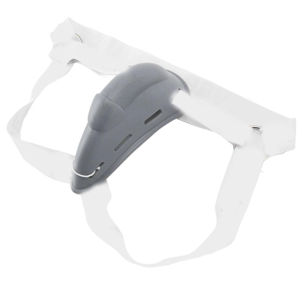 Underwear Bulge Cup Metal Rings Wide Belt Washable Elastic Reduce Friction Men Bulge Cup Cover Grey