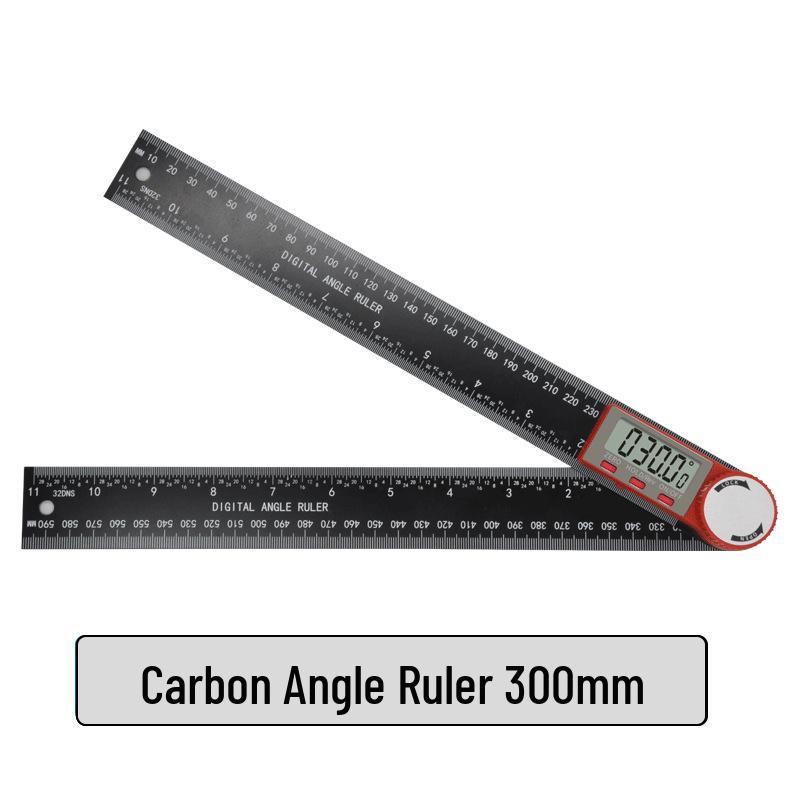 Two-in-One Digital Angle Finder & Protractor - Black and White Woodworking Tool