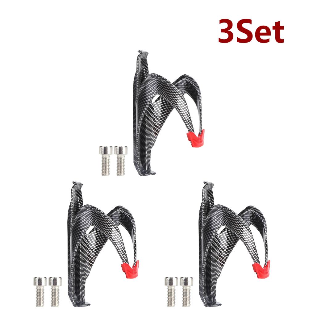 1-5Set Full Carbon Fiber Bicycle Ultralig Water Bottle Cage MTB Road Bike Bottle Holder for Portable Outdoor Cycling Equipment