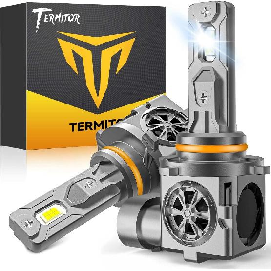 

2026 9008/H13 Light Bulbs High/Low Beam, 50,000LM 1200% Brightness, 60K+ Hours Lifespan, 6500K Cool White, Real 1:1 Mini Size, 3Min+ Quick 9005/HB3