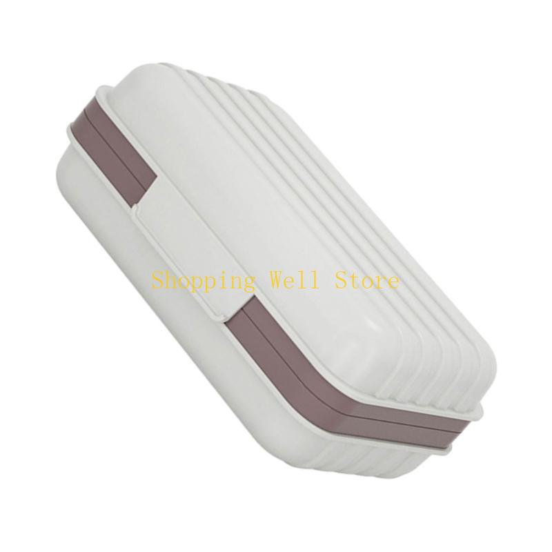 KX4B Bathroom Soap Dish with Lid Home Plastic Soap Box Leak-Proof Keeps Soap Dry Soap Container Travel Essentials for Camping