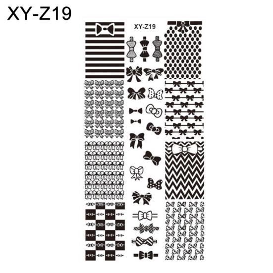 DIY vánoční styl nail art razítko šablona šablony razítka na manikúru