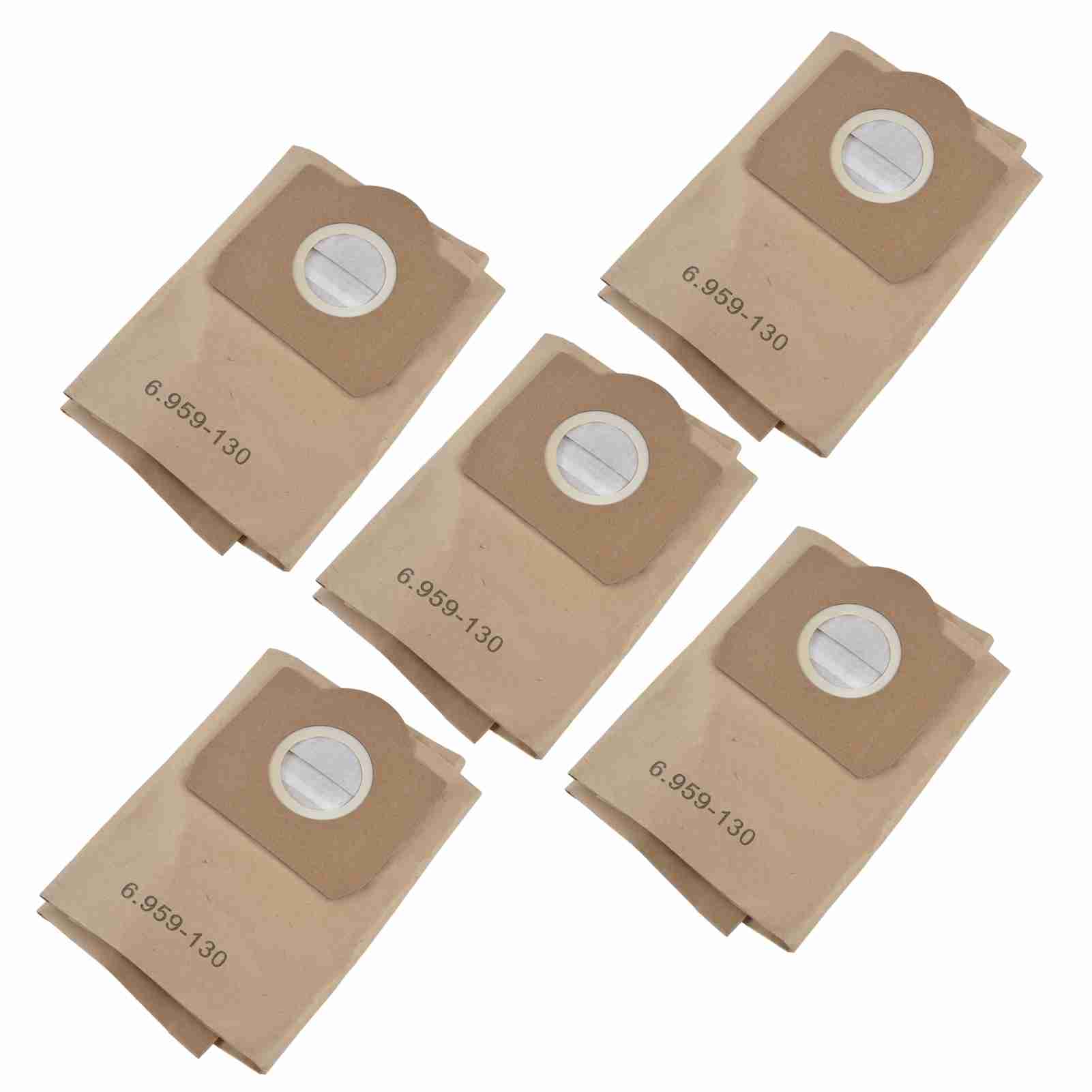 

5 шт. Пылесборник для пылесоса Аксессуар для пылесоса Подходит для Karcher 6.959‑130.0 WD3200 WD3300 WD3500