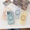 Semi-transparent Matte 111 Rotating Integrated Bracket Shell for iphone11Promax Apple 11/11 Mobile Phone Case for Women