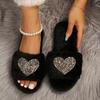 Fashion Couple Slippers Women New Love Indoor Heart Shoes Fashion Casual Slippers Platform Indoor Bedroom Slippers Home Slides Women