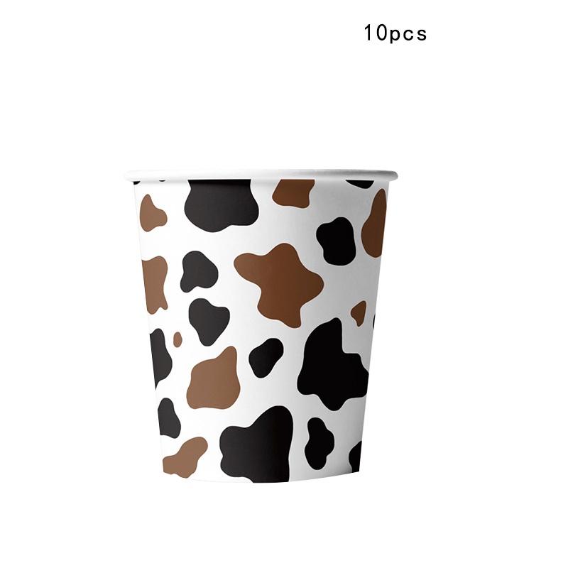 

Fun Cow Print Party Decorations Includes Tablecloth Triangle Flags And Straws Paper Cup