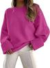 Knitted Autumn and Winter European and American Versatile Street Style Round Neck Pullover Loose Women's European Certification