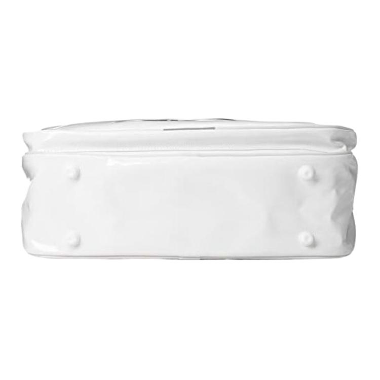 Adidas Polyurethane Sports Bag, Travel Bag, Shoulder Bag Unisex White CX4041