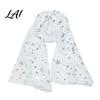 Soft Blend Shawl Glitter Sparkly Foil Snowflake Print Scarf for Women Christmas Decorative Theme Wrap Fall Winter Lightweight Fabric Gift