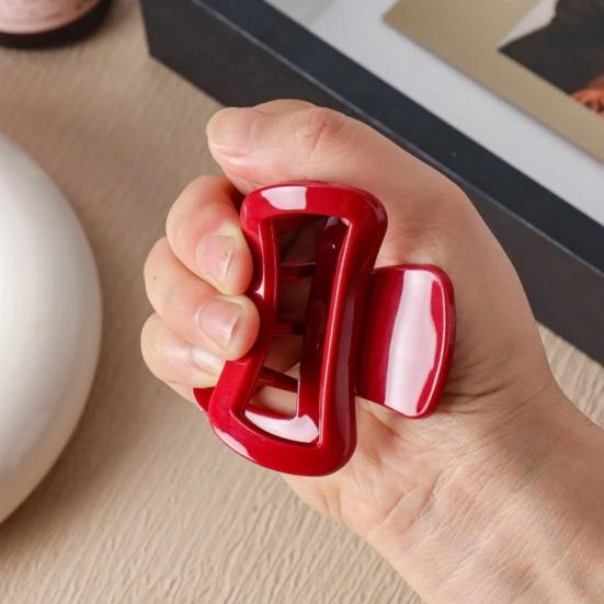 Damen Haarspange Rostfrei Federleicht Rutschfestes Design Haarkralle Hinterkopf Dusch-Haarstyling-Clip Haarschmuck