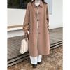 Casual Removable Cape Cashmere Coat Women's Single-breasted Warm Double-sided Hand-sewn Woolen Coat