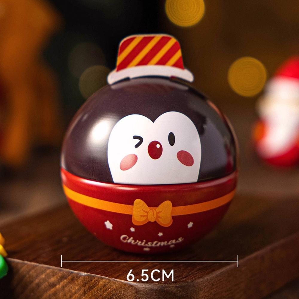 Santa Claus Decorations Tinned Iron Tin Ball Christmas Candy Box Multi Color Tree Hanging For Festive Events Holiday Gifts Home