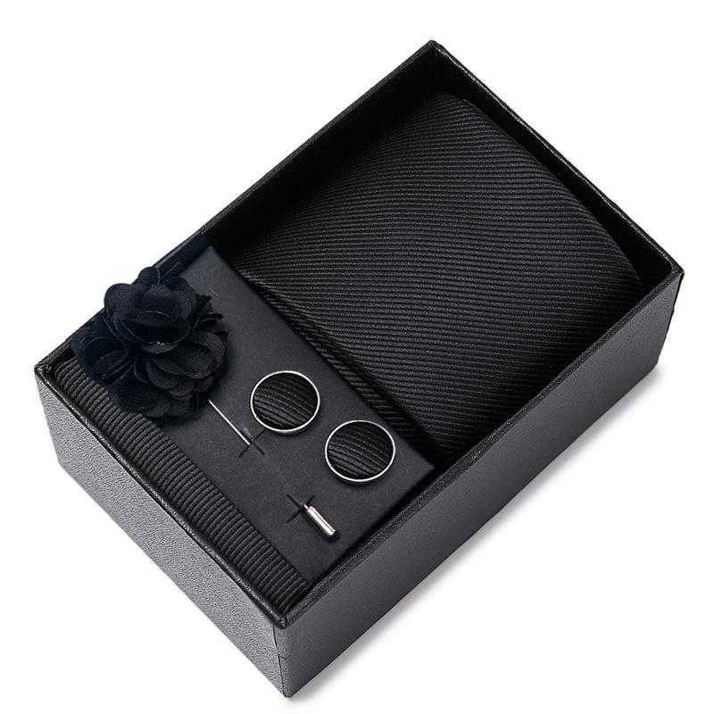 

Свадебный галстук для жениха, праздничный бордовый галстук, мужской костюм, запонки, корсаж, аксессуары, комплект