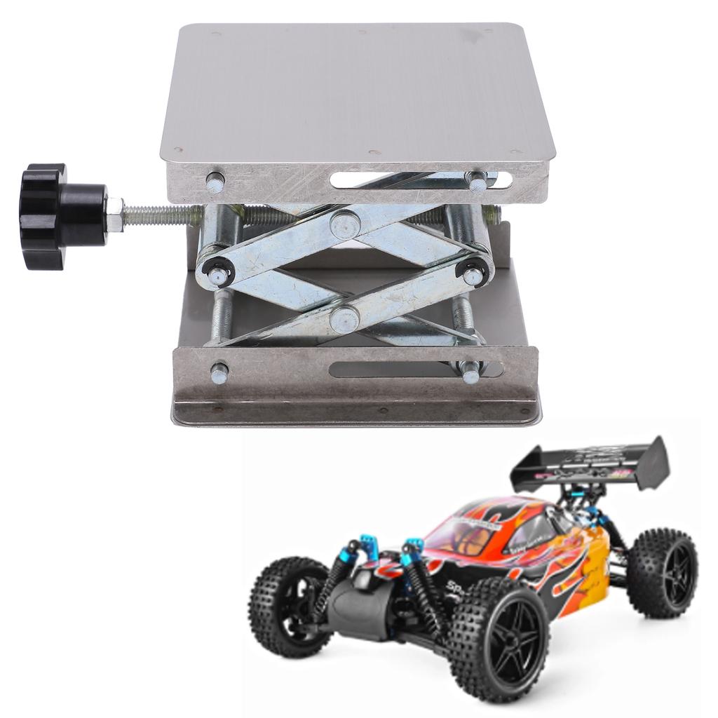 Small Stainless Steel Lifting Platform Manual Miniature Lift Stand Table for RC Cars