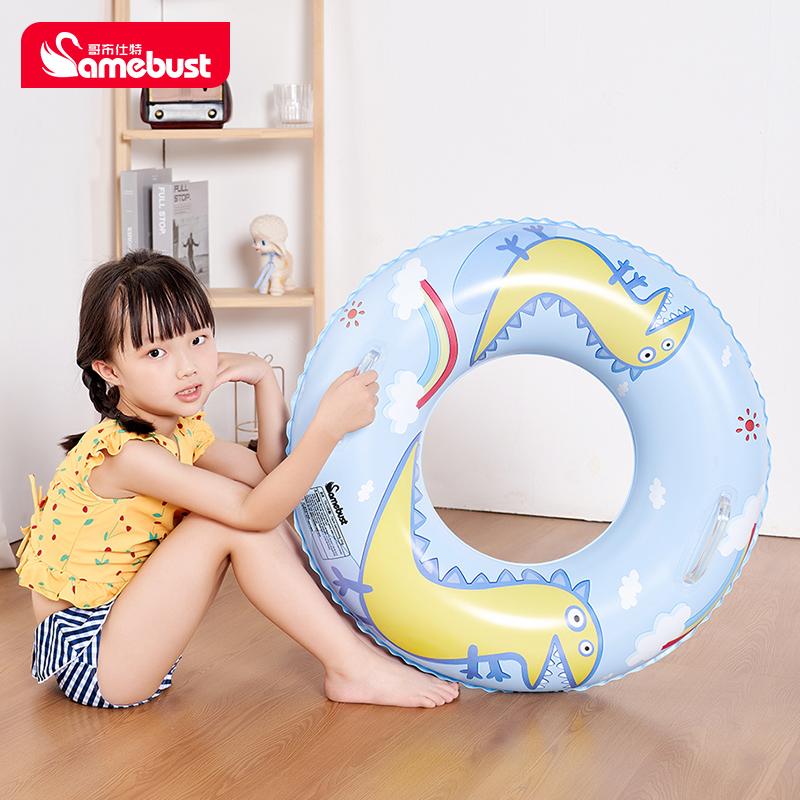 Camebust Thickeneded Swimming Ring Cartoon Dinosaur Kidsren's Swimming Ring Universal Inflatable Lifebuoy Beginner Swimming Ring