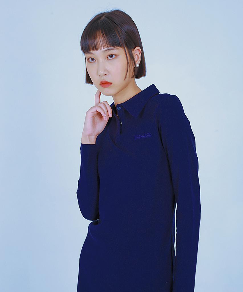 Catharsis Pique Dress (Navy)_S M