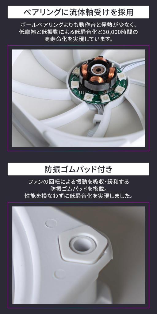 Owltech Single PC Case Fan with Built-in ARGB LED, Addressable RGB, Daisy Chain, PWM, Quiet Cooling, Black, OWL-FS1225ARGB-BK