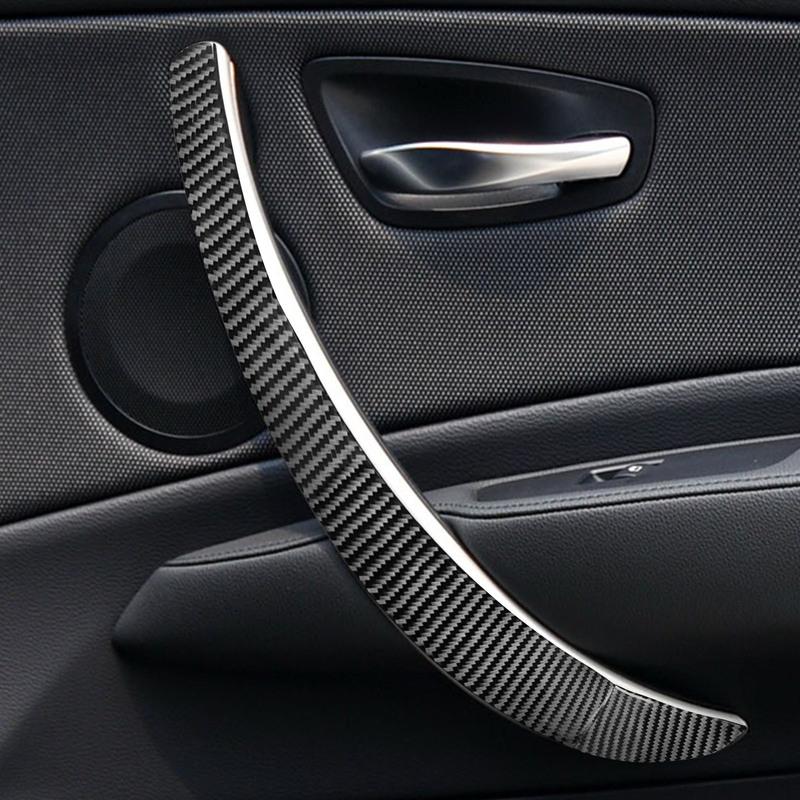 Carbon Fiber Style Car Door Handle Cover Trim For BMW 1 Series E81 E82 E87 E88 2008-2013