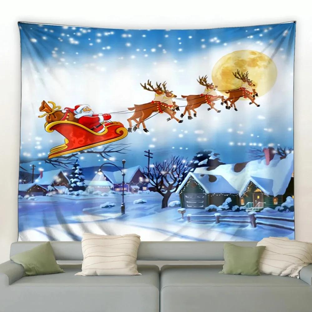 Christmas Luxury Tapestry Bedroom Living Room Home Christmas Decoration