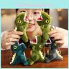 Fluffy Tyrannosaurus Rex Plush Keychain Mini Dinosaur Toy Charming Bag Accessory