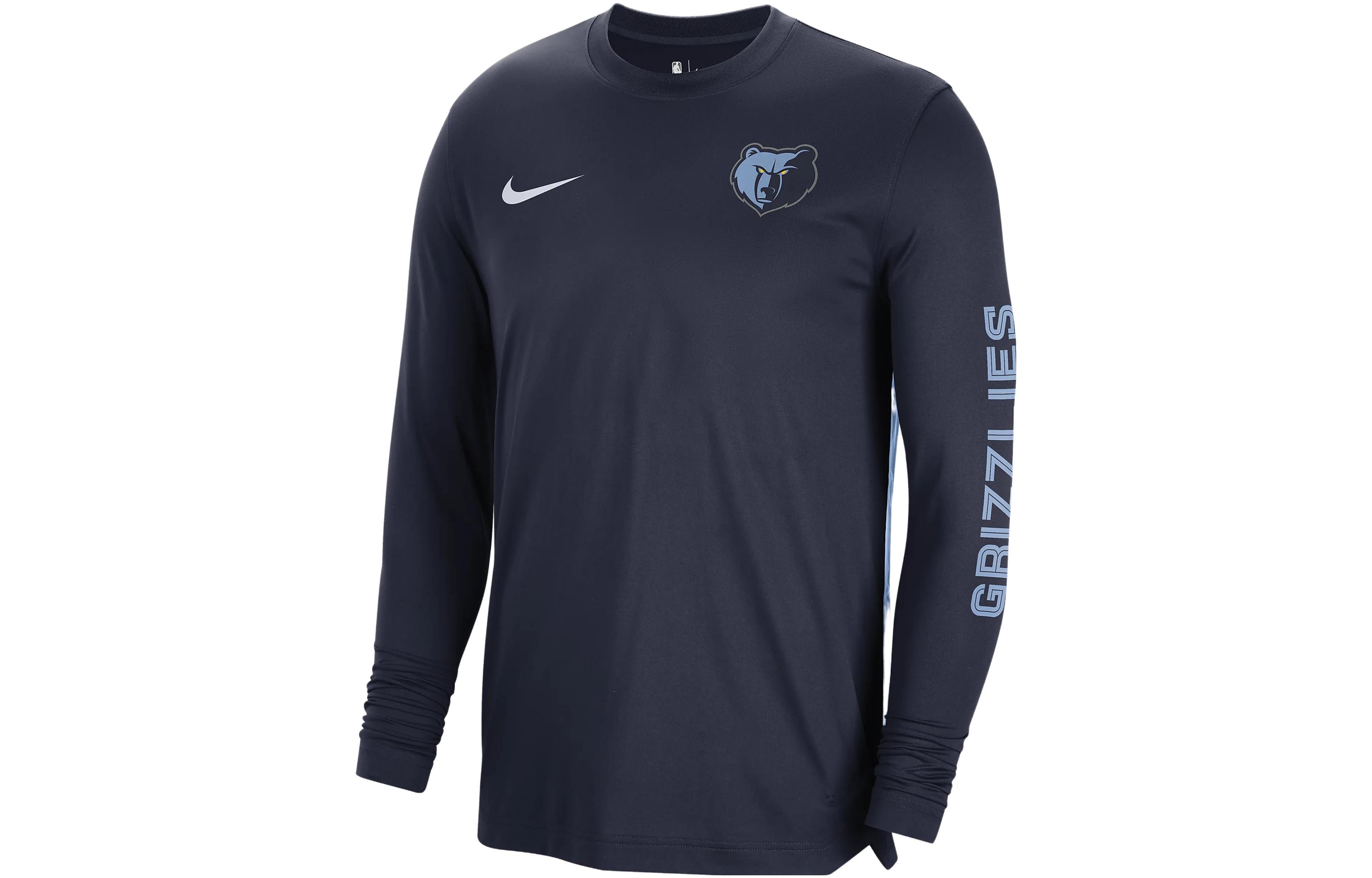 Nike Dri Fit T Shirts Men s Dark Blue Crew Neck Moderate Straight Fit FB3483-419 XL