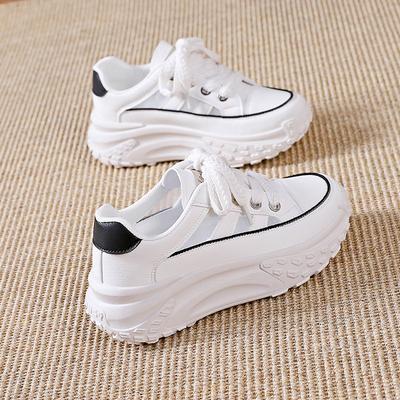 Sapatos femininos retrô, sapatos plataforma de primavera, tênis casuais, sapatos versáteis de grife, tênis femininos de alta qualidade 2024