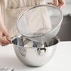 Colander with Bowl Set with Handles Rice Rinser Large Capacity Food Strainer 304 Stainless Steel Microporous Colander