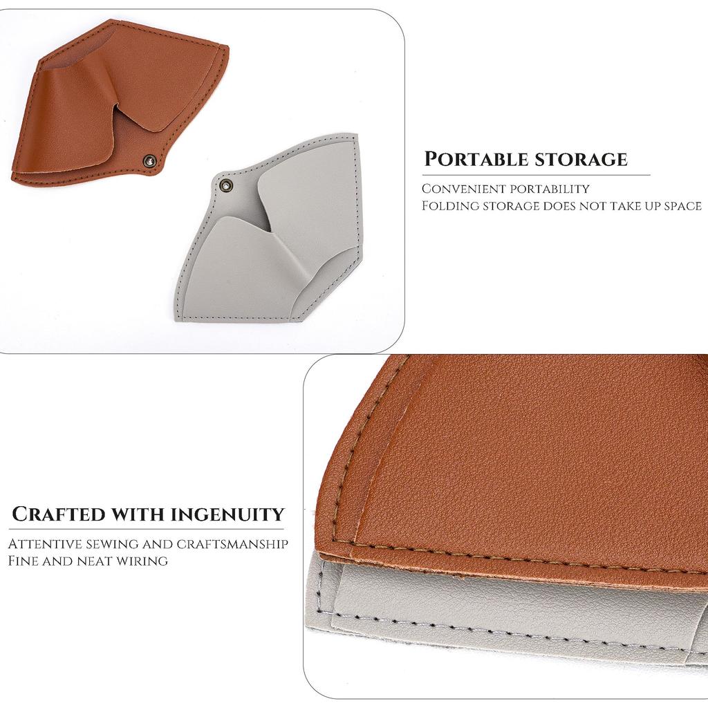 HannaFires 2-Pack Leather Coffee Filter Paper Holder – Storage Sleeves, Fits #1, #2, #4, and V60 Filters, Convenient and Organized Barista Essential