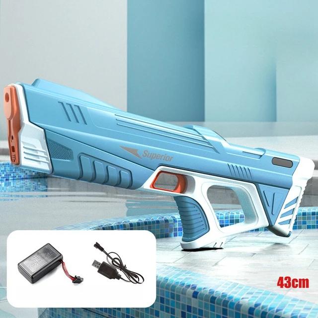 Non-Toxic Kids Electric Water Gun Toys Summer Outdoor Beach Pool Garden Fight Games High Pressure Automatic Bursts Watergun Children Gifts