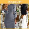 Eleganter Damen-Pünktchen-Pullover Mit Langen Netzgarn-Ärmeln Für Eine Schmeichelhafte Bodycon-Passform