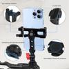 Magnetic Phone Holder Tripod Mount Clamp Aluminum Alloy with Cold Shoe Mount 1/4 " Screw for Smartphone
