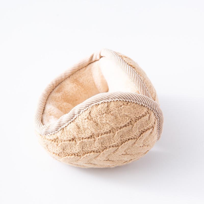 Unisex Warm Knit Earmuffs Winter Outdoor Ear Warmer Thicken Plush Winter Warm Fleece Earmuff Outdoor Warmer Cycling  Ear Muffs