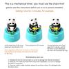 Household Kitchen Timer Cute Panda Cooking Baking Timers Mechanical Countdown Alarm Clock Time Management Tool Kitchen