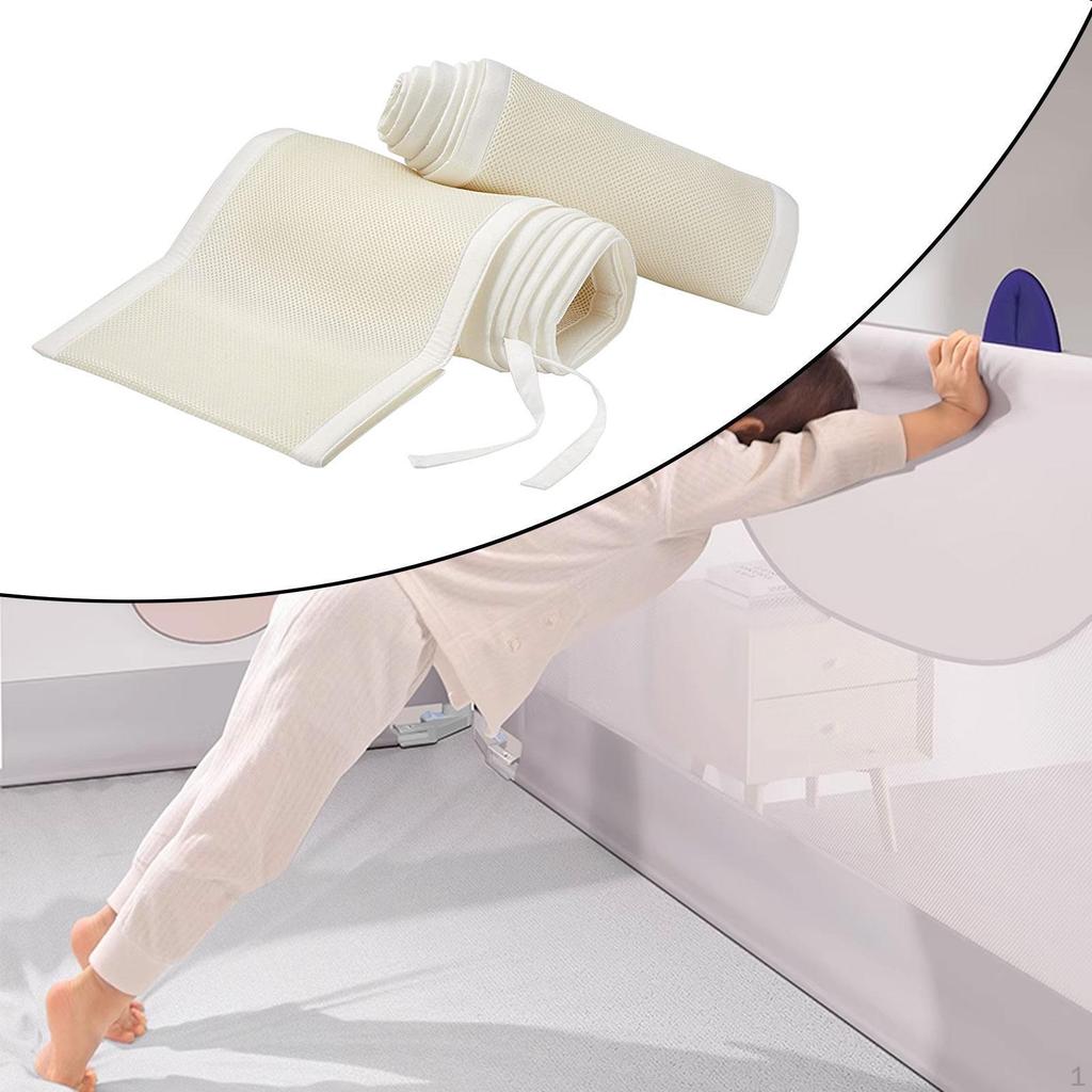 Baby Breathable Mesh Liner Bed Guard Supplies for Full Size Crib Protective Blue