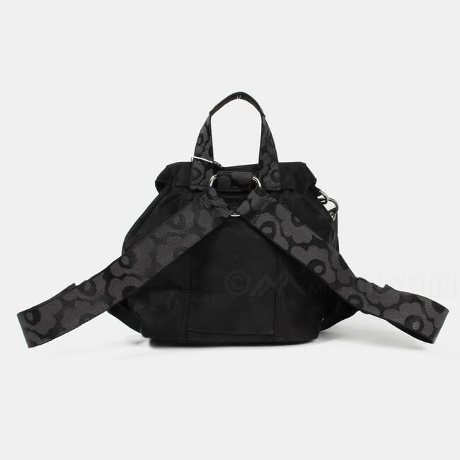 Rucksack Everything Unikko Mini Tasche Blumenmuster Schwarz 092230 999 EVERYTHING RUCKSACK S UNIKKO SCHWARZ Logo [Marimekko] Damen [Artikel]