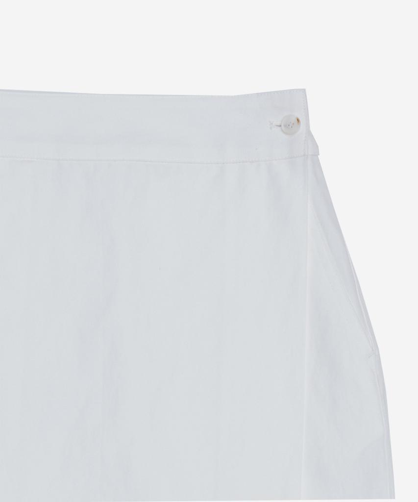 Pildeoseu Women'S Feminine Button Wrap Long Skirt White