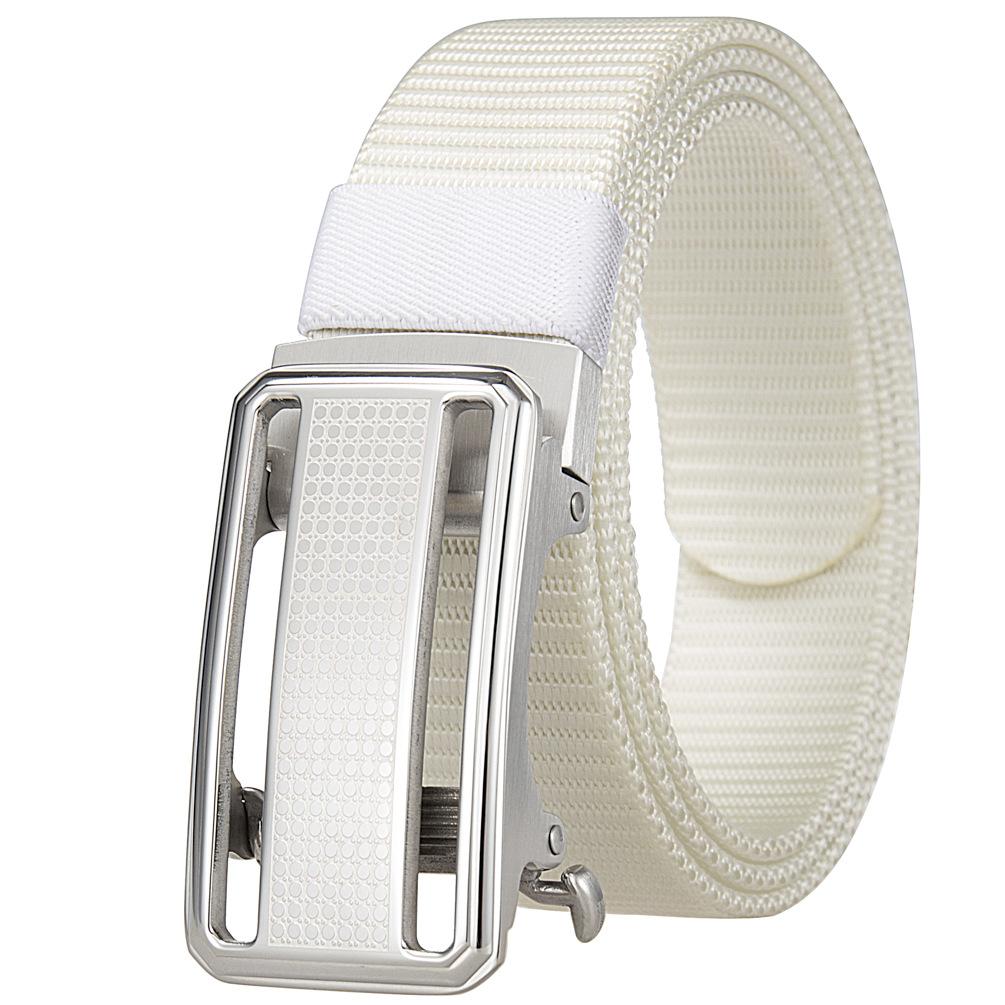 

Нейлоновый плетеный ремень для мужчин, пряжка из нержавеющей стали с застежкой-кнопкой спереди и беззубым креплением 3,5 см ly36-61931-3 120cm
