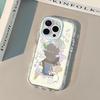 mirror puff shell transparent cat jmpf0415